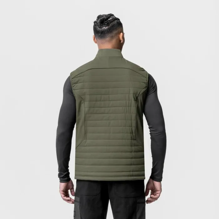 ASRV Jackets and Outerwear Men Waterproof Insulated Run Vest Olive