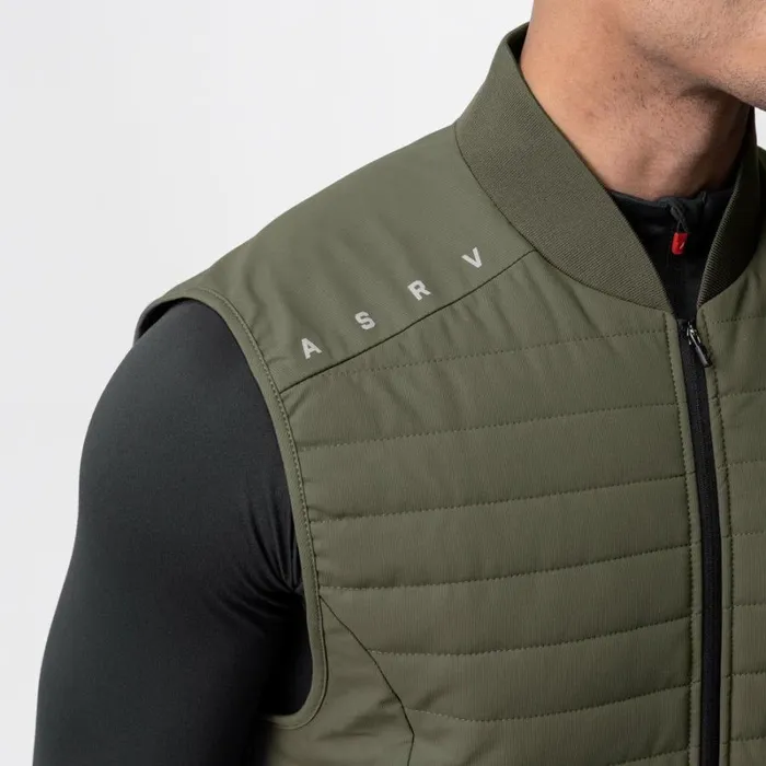 ASRV Jackets and Outerwear Men Waterproof Insulated Run Vest Olive