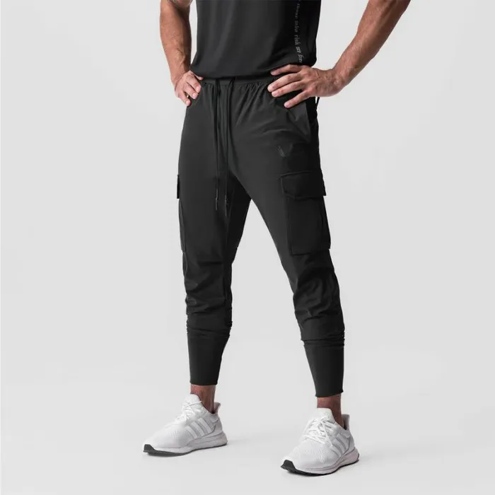 ASRV Joggers and Pants Men TetraLite Cargo High Rib Jogger Black