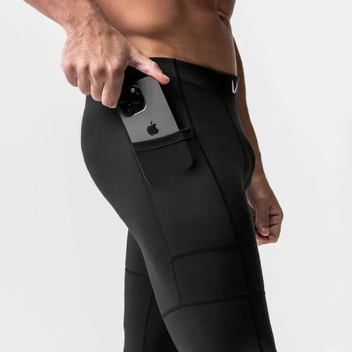 ASRV Leggings Men WarpFlexx Side Pocket Legging Black