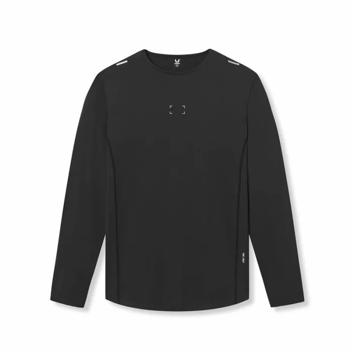 ASRV Long Sleeves Men NanoMesh Training Long Sleeve Black 034space Bracket034