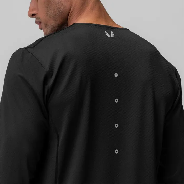 ASRV Long Sleeves Men NanoMesh Training Long Sleeve Black 034space Bracket034 ASRV Long Sleeves Men NanoMesh Training Long Sleeve Black 034space Bracket034