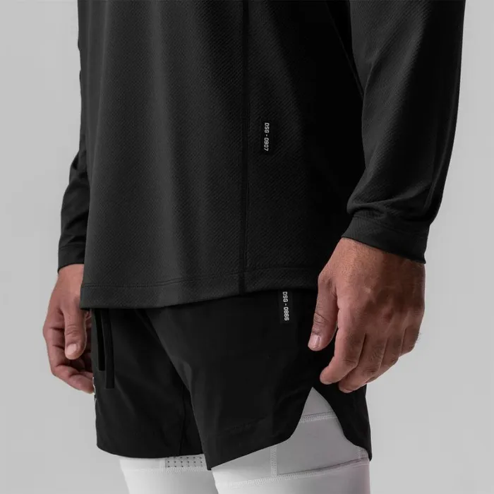 ASRV Long Sleeves Men NanoMesh Training Long Sleeve Black 034space Bracket034 ASRV Long Sleeves Men NanoMesh Training Long Sleeve Black 034space Bracket034