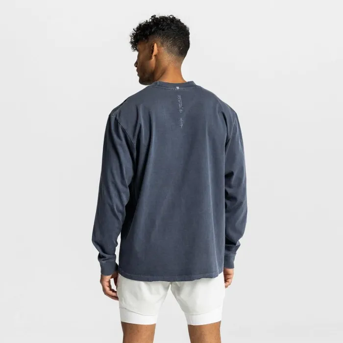 ASRV Long Sleeves Men Technical Essentials Relaxed Long Sleeve Faded Navy