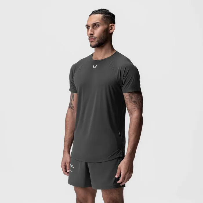 ASRV Short Sleeves Men LaserVent Established Tee Space Grey