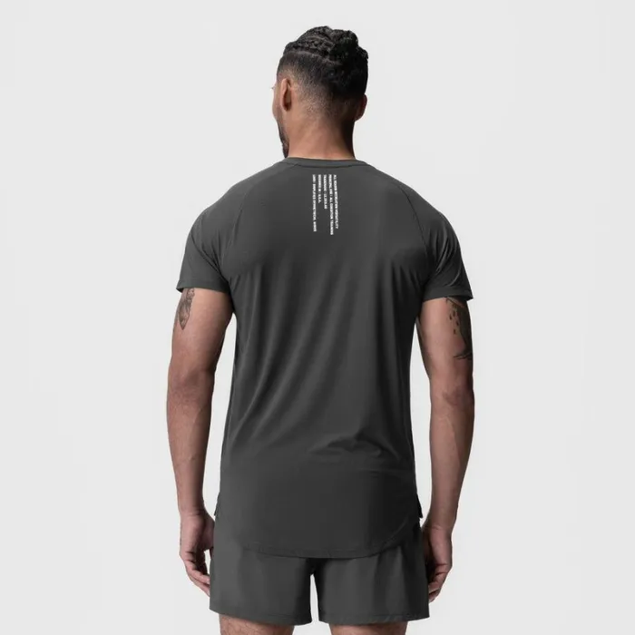 ASRV Short Sleeves Men LaserVent Established Tee Space Grey