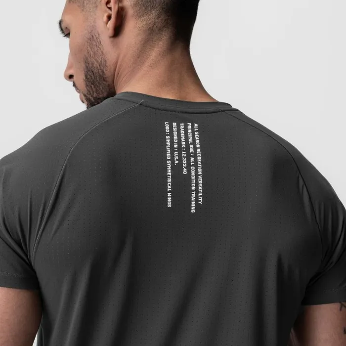 ASRV Short Sleeves Men LaserVent Established Tee Space Grey