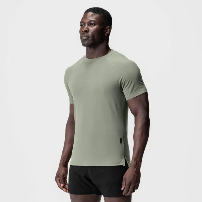 ASRV Short Sleeves Men Supima Fitted Tee Sage