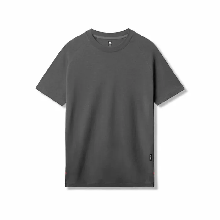 ASRV Short Sleeves Men Supima Fitted Tee Space Grey