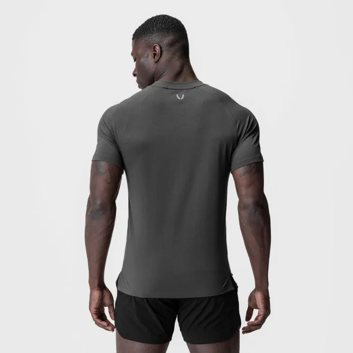 ASRV Short Sleeves Men Supima Fitted Tee Space Grey