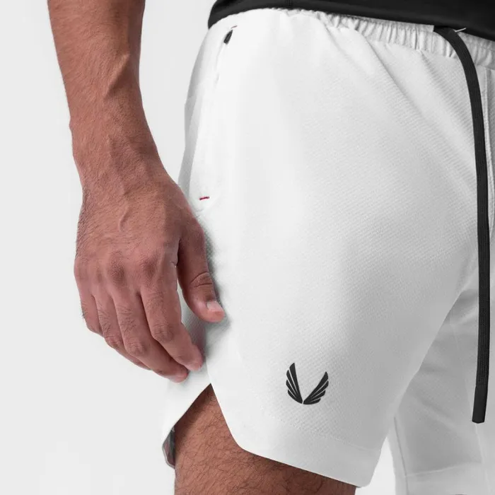 ASRV Shorts Men AeroSilver 7034 Linerless Short White