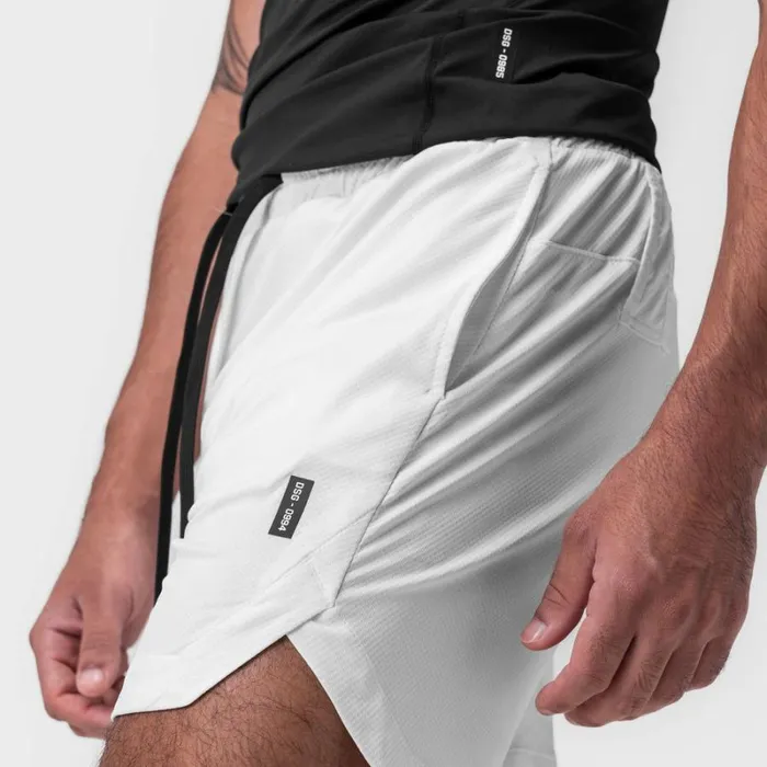 ASRV Shorts Men AeroSilver 7034 Linerless Short White
