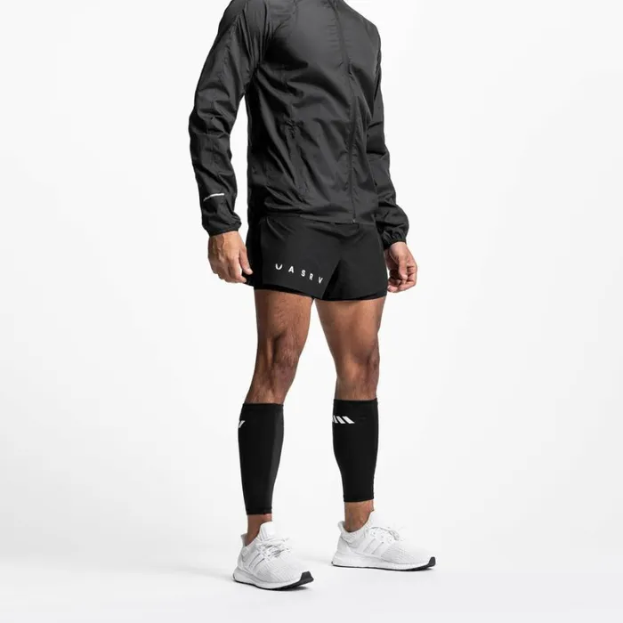 ASRV Shorts Men Laser Cut 3034 High Split Liner Short Blackblack