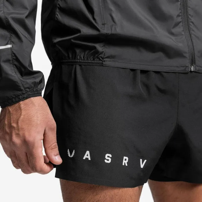 ASRV Shorts Men Laser Cut 3034 High Split Liner Short Blackblack