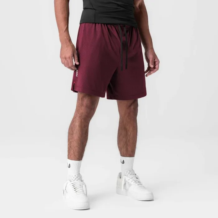 ASRV Shorts Men Reversible 2in1 Short Crimson Red