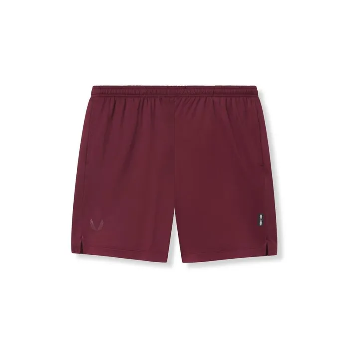 ASRV Shorts Men Reversible 2in1 Short Crimson Red