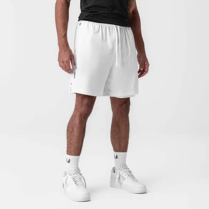 ASRV Shorts Men Reversible 2in1 Short White