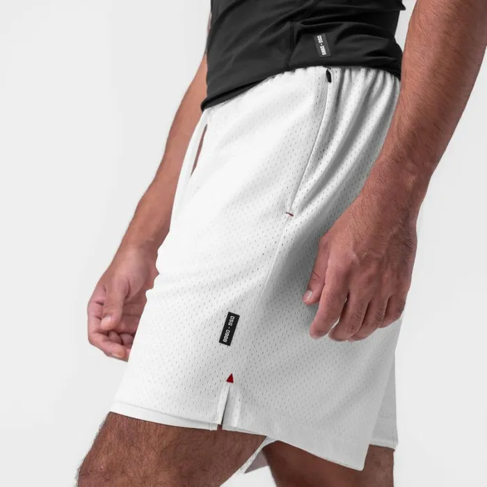 ASRV Shorts Men Reversible 2in1 Short White