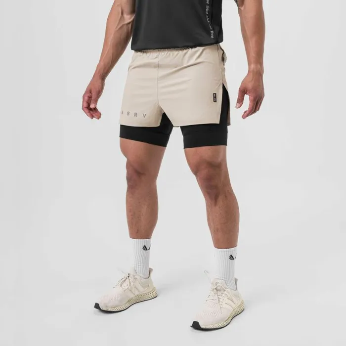 ASRV Shorts Men Ripstop 3034 High Split Liner Short Chaiblack