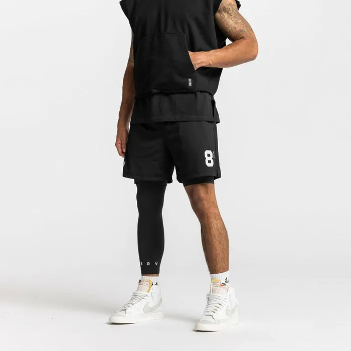 ASRV Shorts Men SilverPlus Mesh Rec Liner Short Blackblack