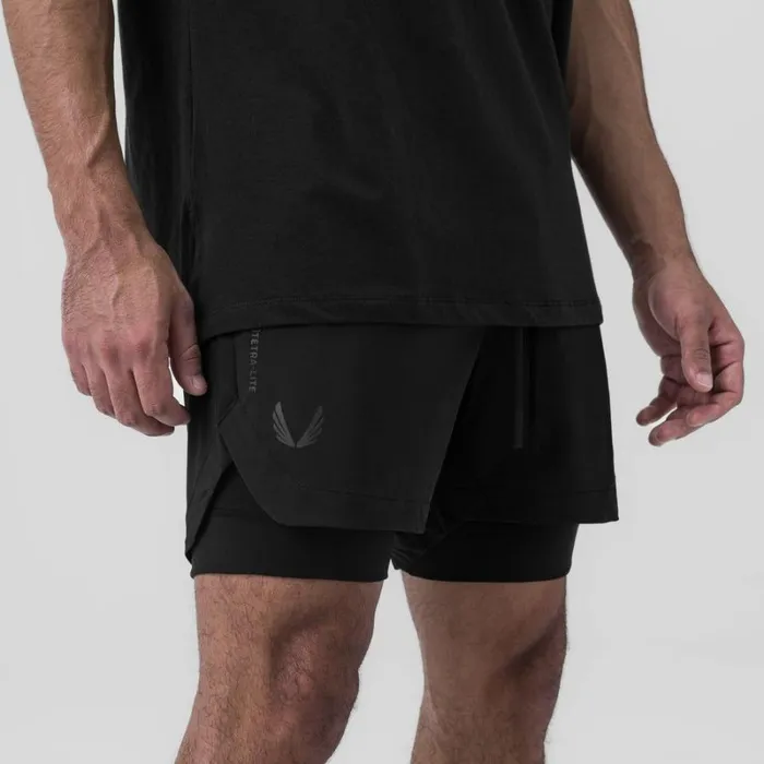 ASRV Shorts Men TetraLite 5034 Liner Short Black 034wings034black