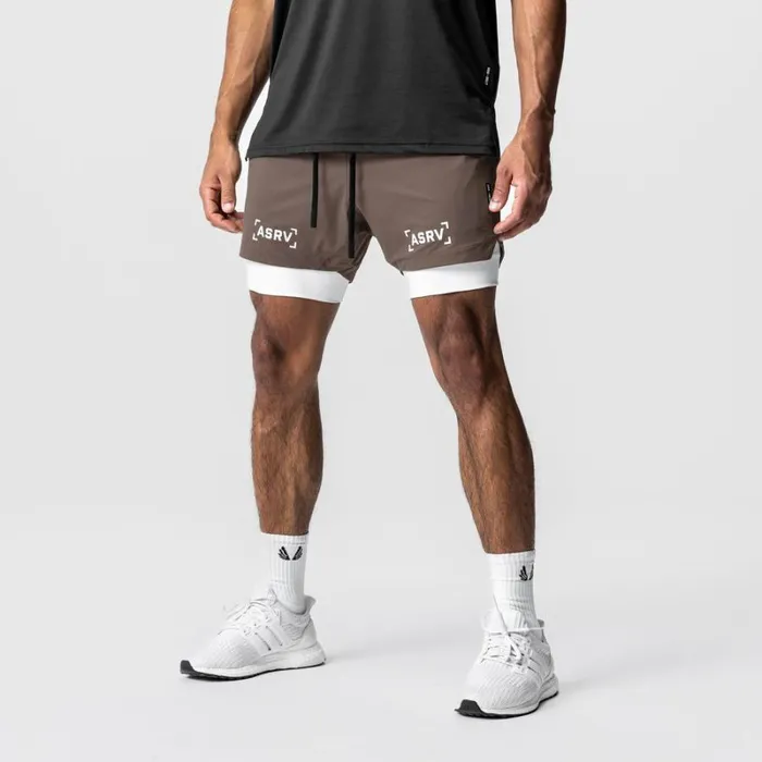 ASRV Shorts Men TETRALITE 5034 Liner Short Deep Taupewhite
