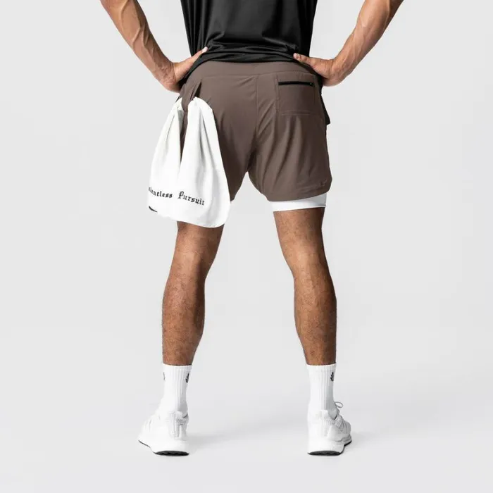 ASRV Shorts Men TETRALITE 5034 Liner Short Deep Taupewhite