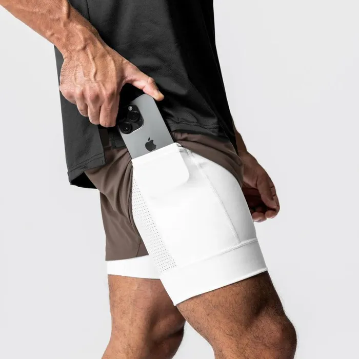 ASRV Shorts Men TETRALITE 5034 Liner Short Deep Taupewhite