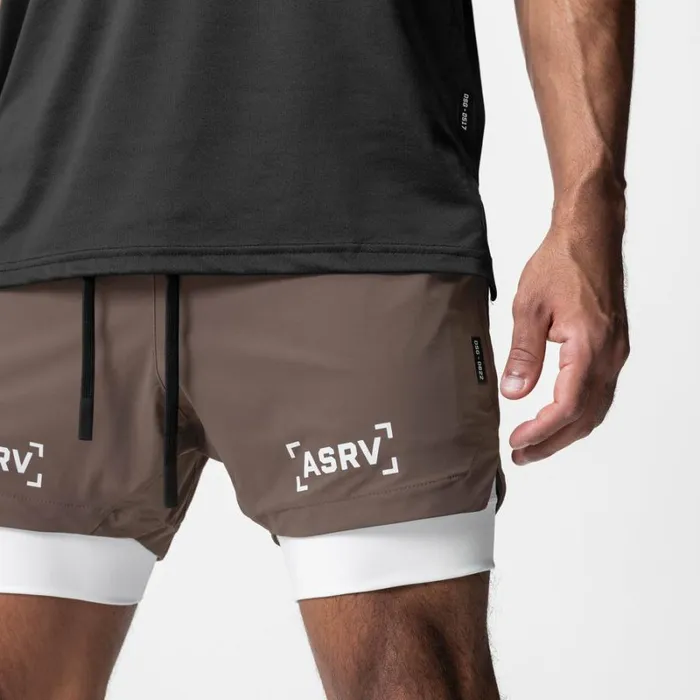 ASRV Shorts Men TETRALITE 5034 Liner Short Deep Taupewhite