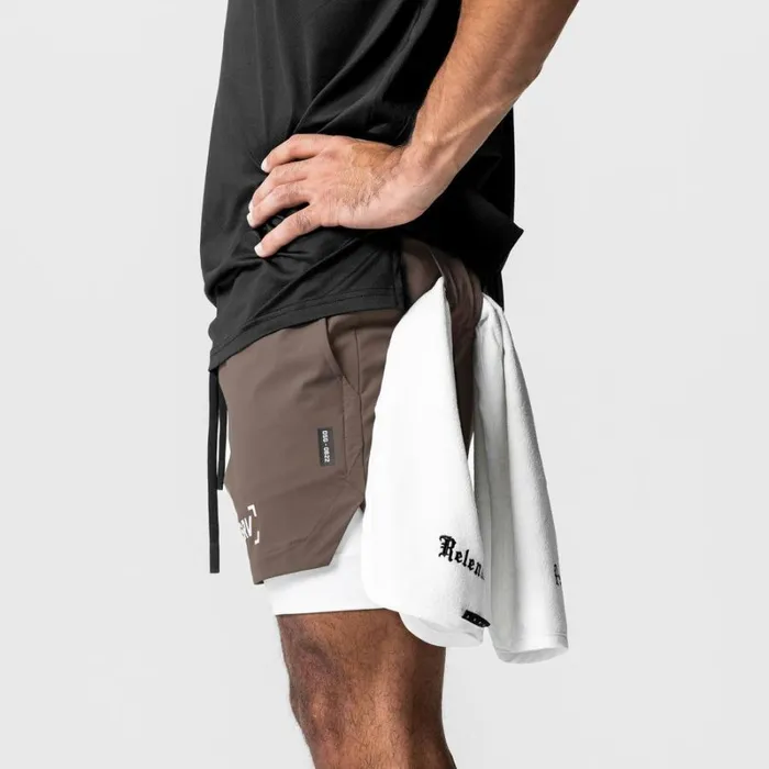 ASRV Shorts Men TETRALITE 5034 Liner Short Deep Taupewhite