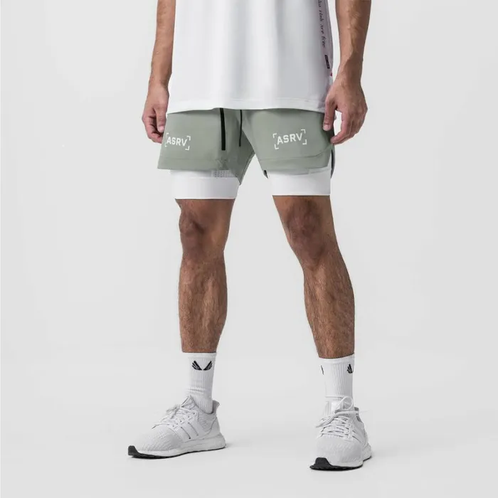 ASRV Shorts Men TetraLite 5034 Liner Short Sage 034bracket034white