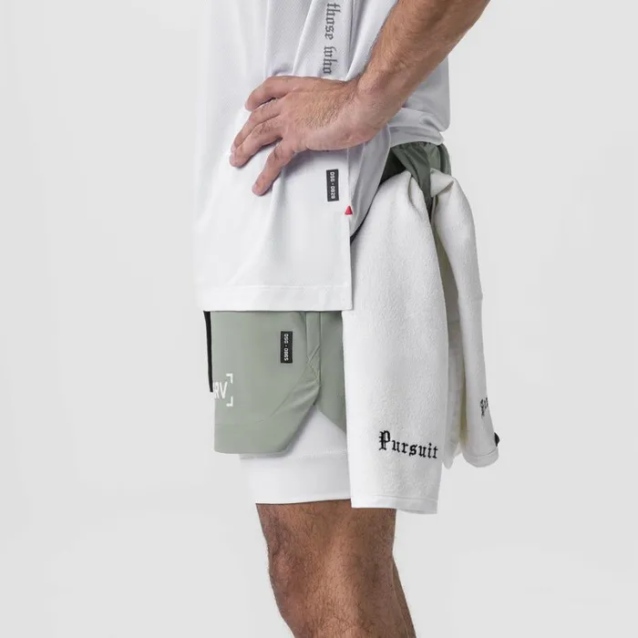 ASRV Shorts Men TetraLite 5034 Liner Short Sage 034bracket034white