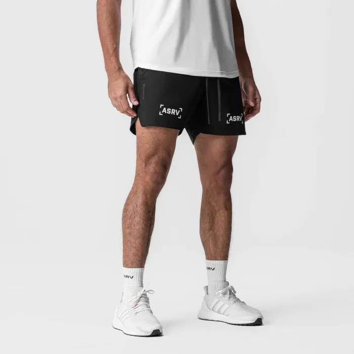 ASRV Shorts Men TetraLite 5034 Linerless Short Black 034white Bracket034