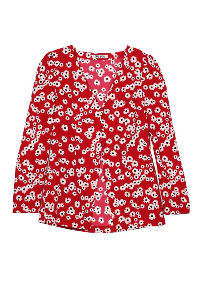 Augustine Peony Print Long Sleeved Top Women Ciao Lucia Long Sleeve Tops