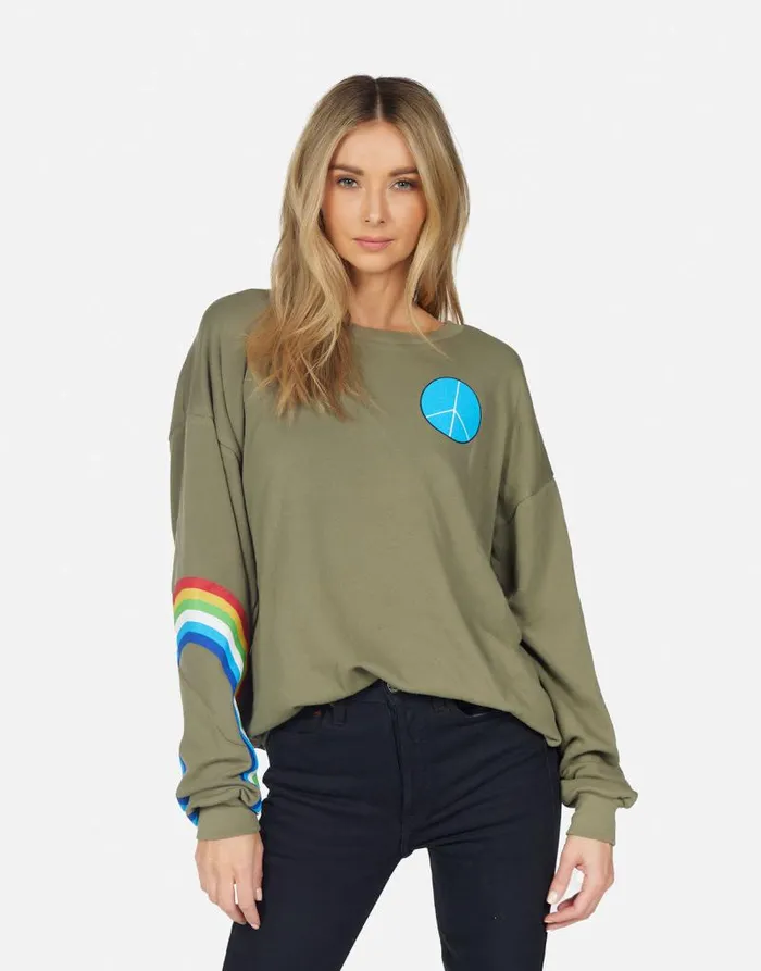 Babbs Elements Daisy Military Women Lauren Moshi Long Sleeve