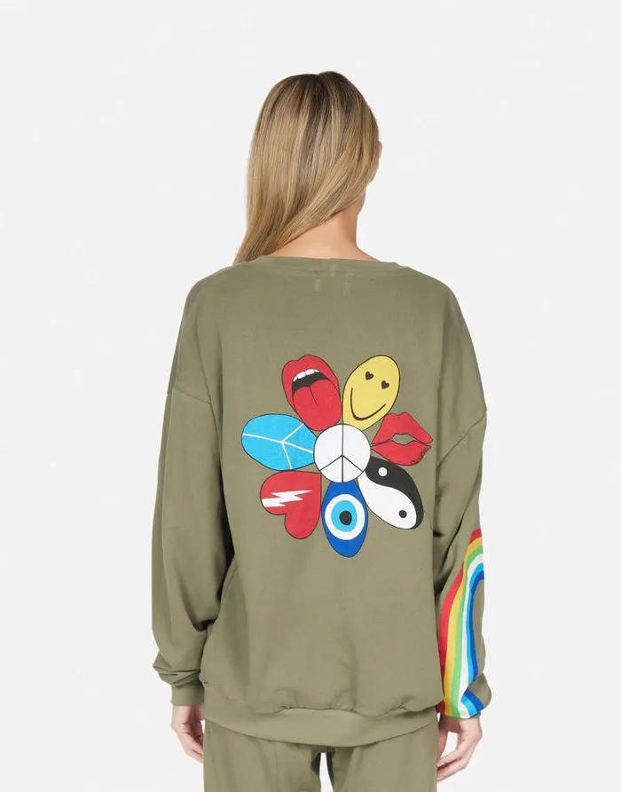 Babbs Elements Daisy Military Women Lauren Moshi Long Sleeve