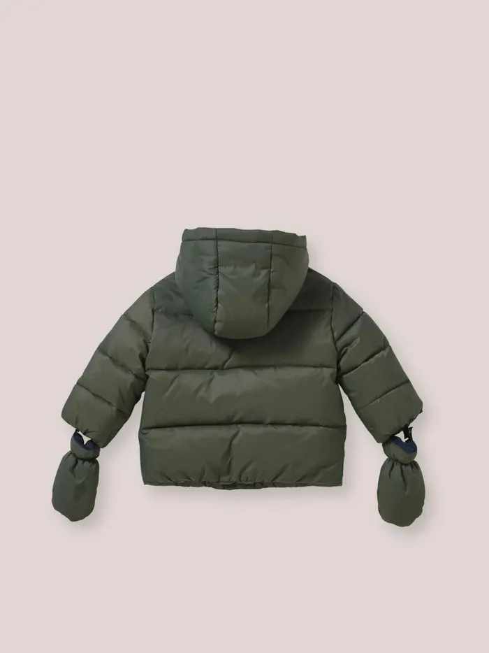 Baby Baby Boy Cyrillus Warm SherpaLined Puffer Jacket Vert Fougere