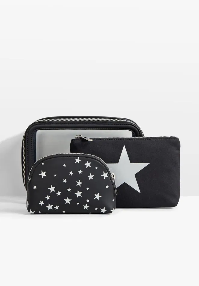 Bags Women Hush Marseille Make Up Bag Set Blacksilver