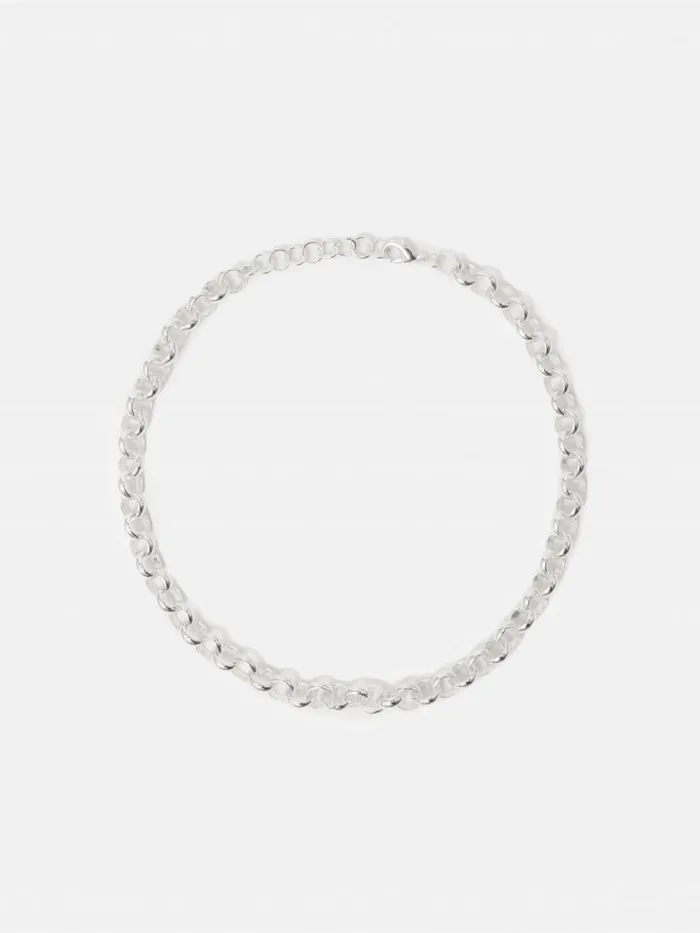 Belcher Chain Necklace Silver Women Jigsaw Party