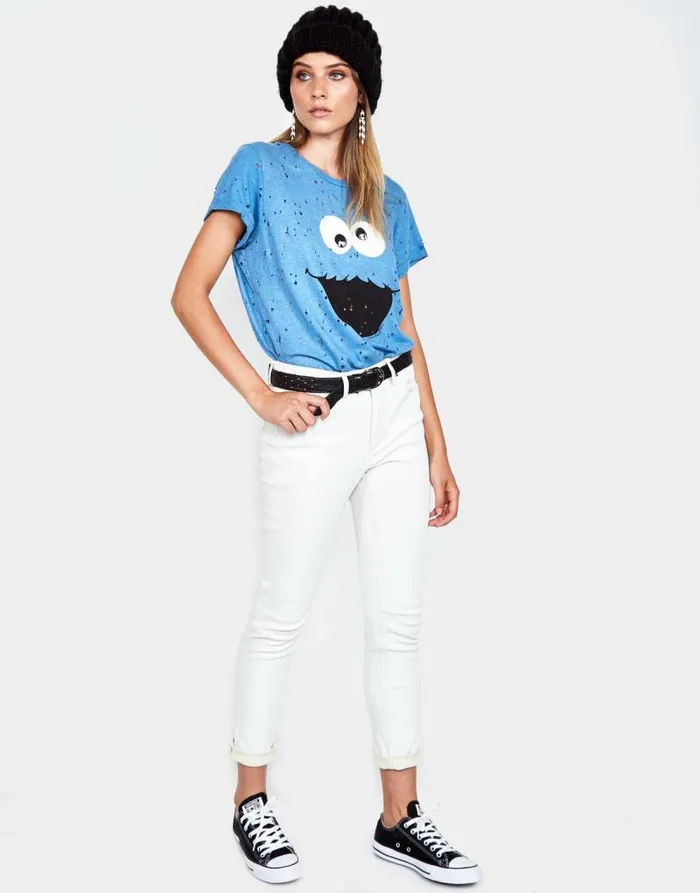 Bess Cookie Monster Riptide Women Lauren Moshi Short Sleeve
