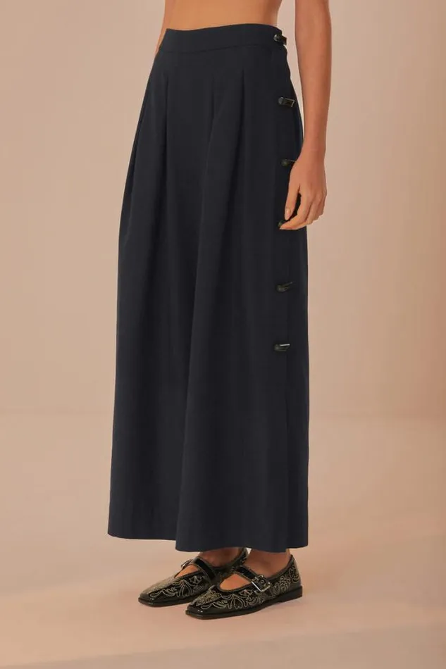 Black Button Pants Women FARM Rio Pants