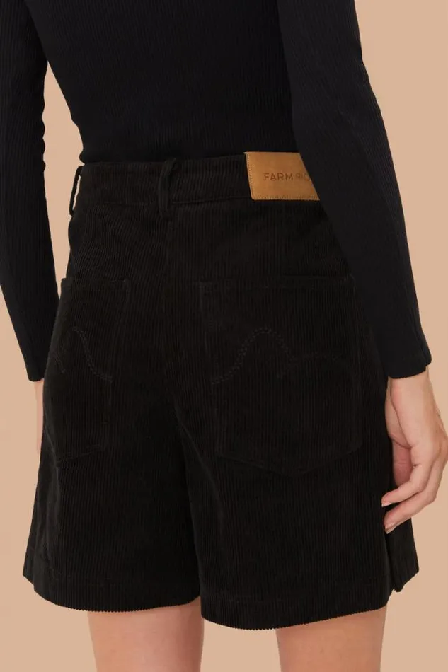 Black Corduroy Shorts Women FARM Rio Shorts Black Corduroy Shorts Women FARM Rio Shorts