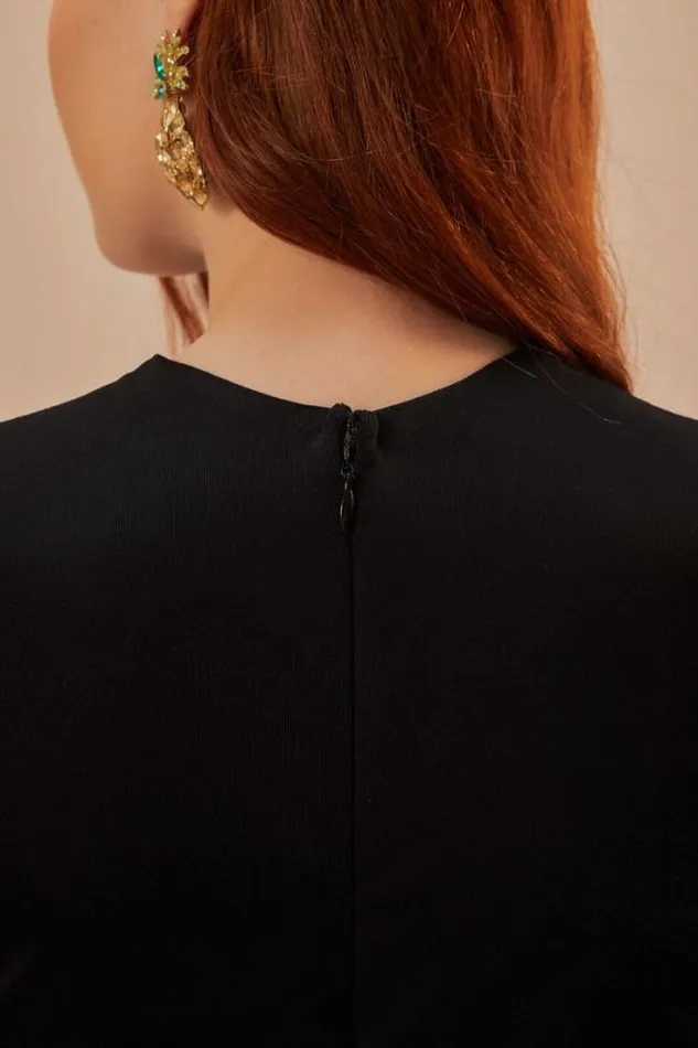 Black Long Sleeve Knot Jumpsuit Women FARM Rio Jumpsuits