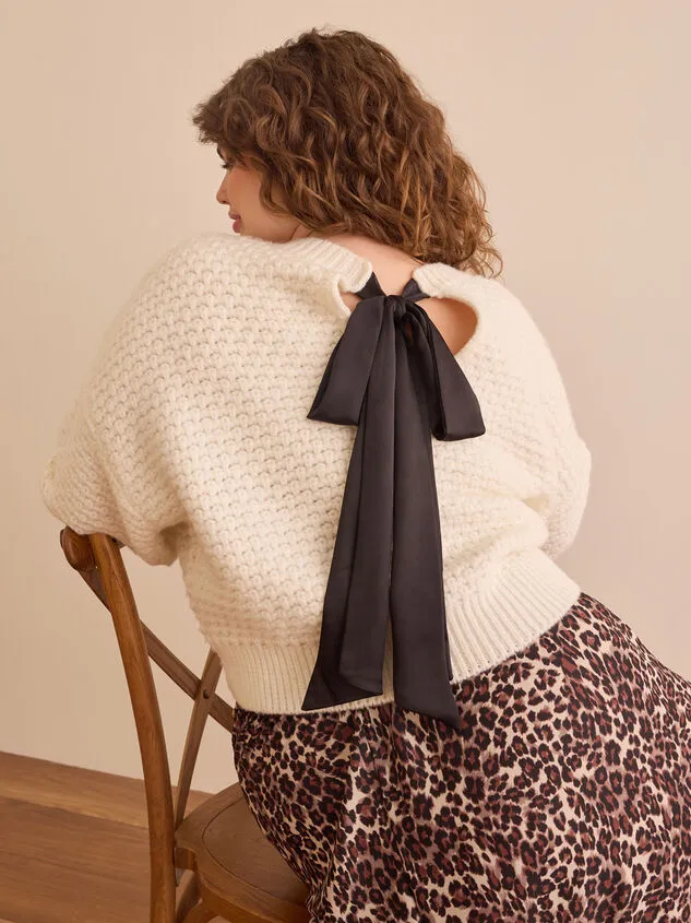 Blakely Bow Back Sweater Cream Women Altar039d State Sweaters Cardigans
