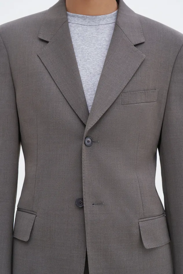Blazers filippak Women Tailored Hourglass Blazer Driftwood Blazers filippak Women Tailored Hourglass Blazer Driftwood