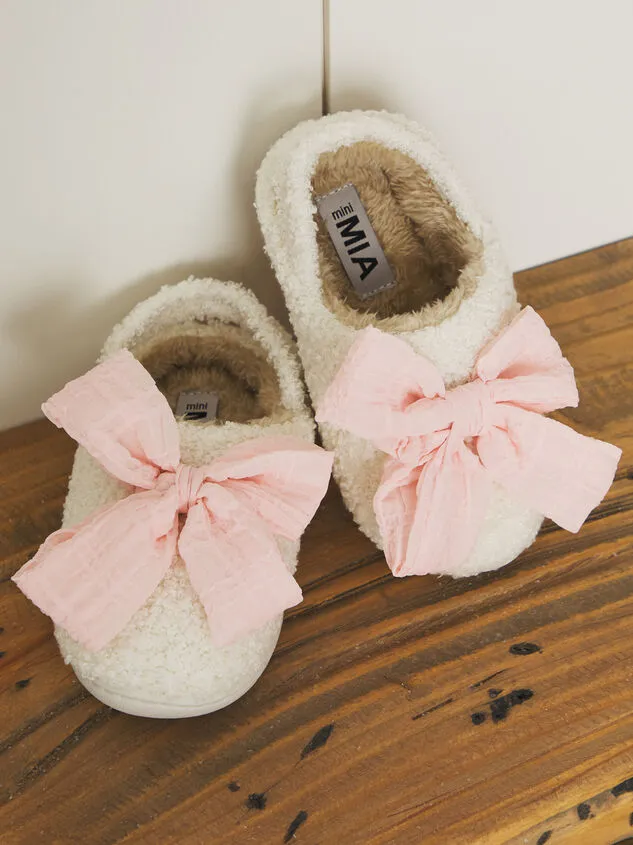 Bonnie Mini Bow Slippers Ivorypink GirlBoy Altar039d State Shoes