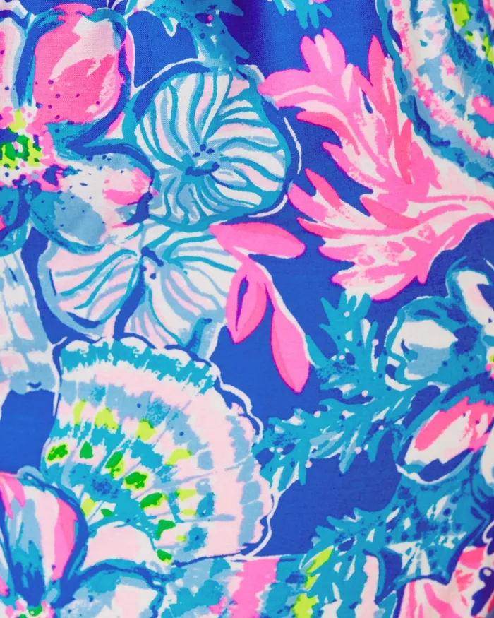Bottoms Women Lilly Pulitzer 32034 Bal Harbour Palazzo Pant Blue Tang Sitting Seaside Engineered Pant Bottoms Women Lilly Pulitzer 32034 Bal Harbour Palazzo Pant Blue Tang Sitting Seaside Engineered Pant