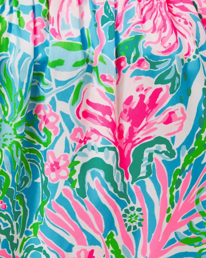 Bottoms Women Lilly Pulitzer Deavan Midi Skirt Amalfi Blue Leaf It Wild Bottoms Women Lilly Pulitzer Deavan Midi Skirt Amalfi Blue Leaf It Wild