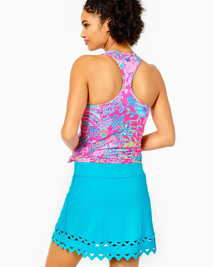 Bottoms Women Lilly Pulitzer UPF 50 Theah Skort Turquoise Oasis