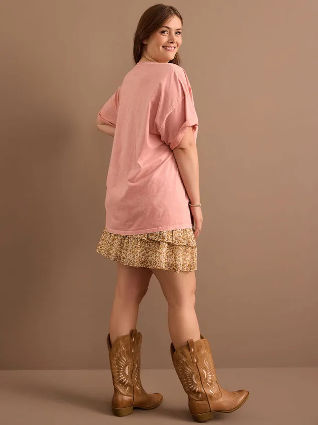 Bow Oversized Graphic Tee Rosedawn Women Altar039d State Tops Bow Oversized Graphic Tee Rosedawn Women Altar039d State Tops
